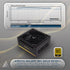 Apevia Galaxy 1000W 80+ Gold ATX 3.1 Fully Modular Gaming PSU, PCIe 5.1 12VHPWR, Japanese Caps, Silent 135mm FDB Fan, High-Wattage PSU for the latest NVIDIA Graphics Cards & Dual GPU Builds, GALAXY1000W | SKU PS-GA1000W