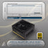 Apevia Galaxy 850W 80+ Gold ATX 3.1 Fully Modular Gaming PSU, PCIe 5.1 600W 12VHPWR, Japanese Caps, Silent 135mm FDB Fan, Stable +12V Rail, PSU for the latest NVIDIA Graphics Cards, GALAXY850W | SKU PS-GA850W
