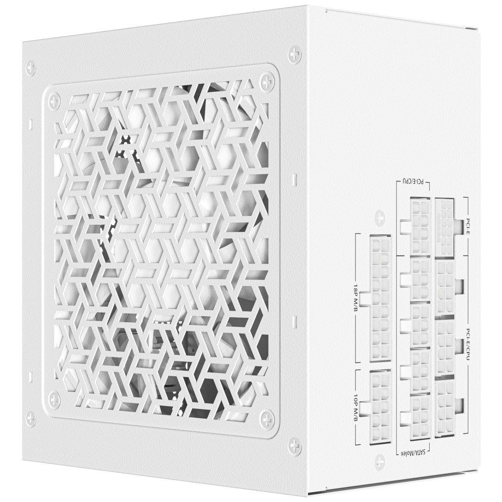 ANTEC GSK850 V2 White ATX3.1, 750W Full Modular PSU, 80 PLUS Gold Certified, PCIE 5.1 Support, PhaseWave Design, Zero RPM Manager, 120mm Silent Fan, 10-Year Warranty, High-Quality Braided Cable | SKU PS-GSK852W