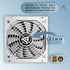 Apevia ATX-PR1000W-WH PCIE 5.0 & ATX 3.0 Prestige 1000W 80+ Gold Rated, PCIE 5.0 / Gen 5 12VHPWR Connector, Active PFC ATX Gaming Power Supply White | SKU PS-PR1000H