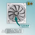 Apevia ATX-PR600W-WH Prestige 600W 80+ Gold Certified, RoHS Compliance, Active PFC ATX Gaming Power Supply White | SKU PS-PR600WH