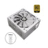 Apevia ATX-PR850W-WH PCIE 5.0 & ATX 3.0 Prestige 850W 80+ Gold Rated, PCIE 5.0 / Gen 5 12VHPWR Connector, Active PFC ATX Gaming Power Supply White | SKU PS-PR850WH