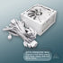 Apevia ATX-PR850W-WH PCIE 5.0 & ATX 3.0 Prestige 850W 80+ Gold Rated, PCIE 5.0 / Gen 5 12VHPWR Connector, Active PFC ATX Gaming Power Supply White | SKU PS-PR850WH