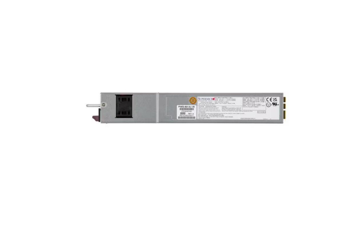 Supermicro 600W 80 Plus Titanium 1U Redundant Power Supply (PWS-601A-1R) | SKU PS-PWS601A