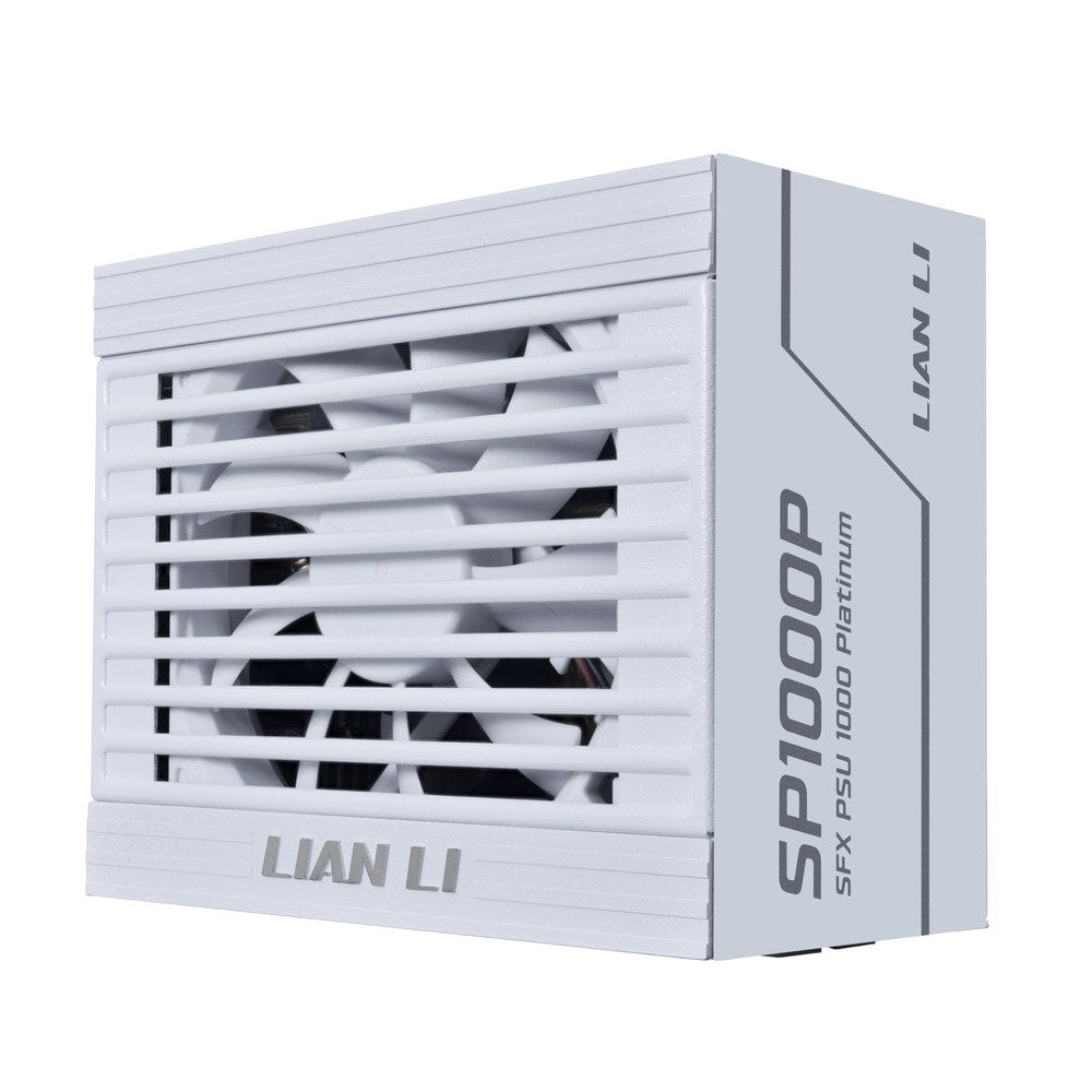 GUNMANSA Lian Li SP 1000W Full Modular Power Supply with 12V-2x6 Cable - ATX 3.1 & PCIE 5.1 Compliant, Cybenetics Platinum Efficiency - 100% Japanese 105C Capacitors - White (SP1000P.W)