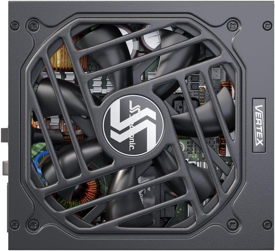 Seasonic VERTEX GX-1200, 1200W 80+ Gold, ATX 3.0 & PCIe 5.0 Ready, Full-Modular, ATX Form Factor, Low Noise, Premium Japanese Capacitor, Nvidia RTX 30/40 Super, AMD GPU Compatible | SKU PS-VGX1200