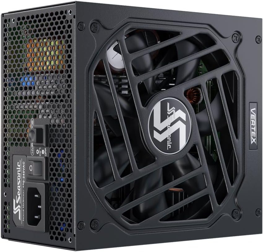 Seasonic VERTEX GX-1200, 1200W 80+ Gold, ATX 3.0 & PCIe 5.0 Ready, Full-Modular, ATX Form Factor, Low Noise, Premium Japanese Capacitor, Nvidia RTX 30/40 Super, AMD GPU Compatible | SKU PS-VGX1200