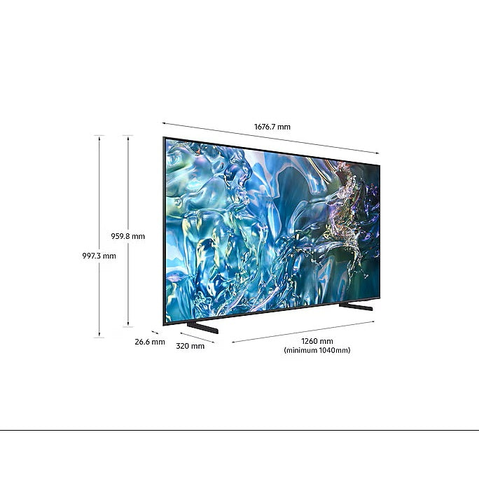 SAMSUNG 75'' QLED TV 100% COLOUR VOLUME (QUANTUM DOT)/ QUANTUM PROCESSOR LITE/ QUANTUM HDR/ HDR 10+