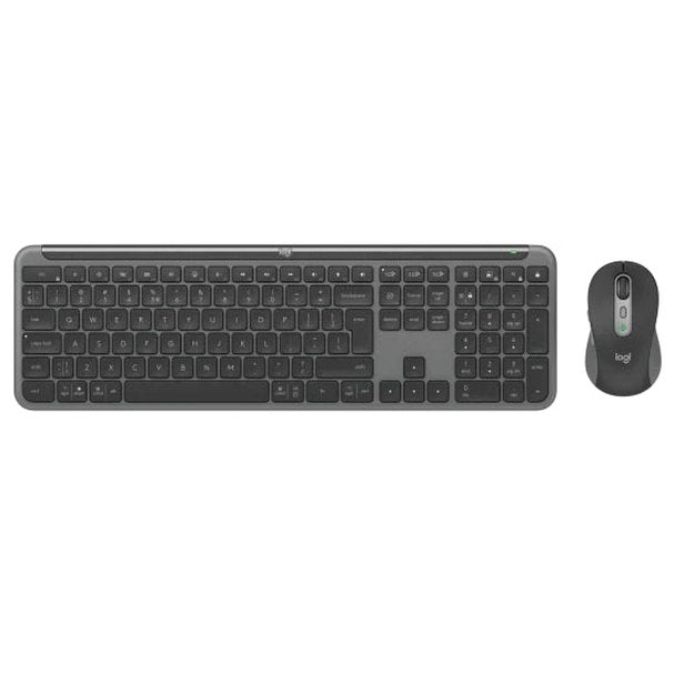Logitech MK950 - Wireless Keyboard and Mouse - Graphite - Bluetooth