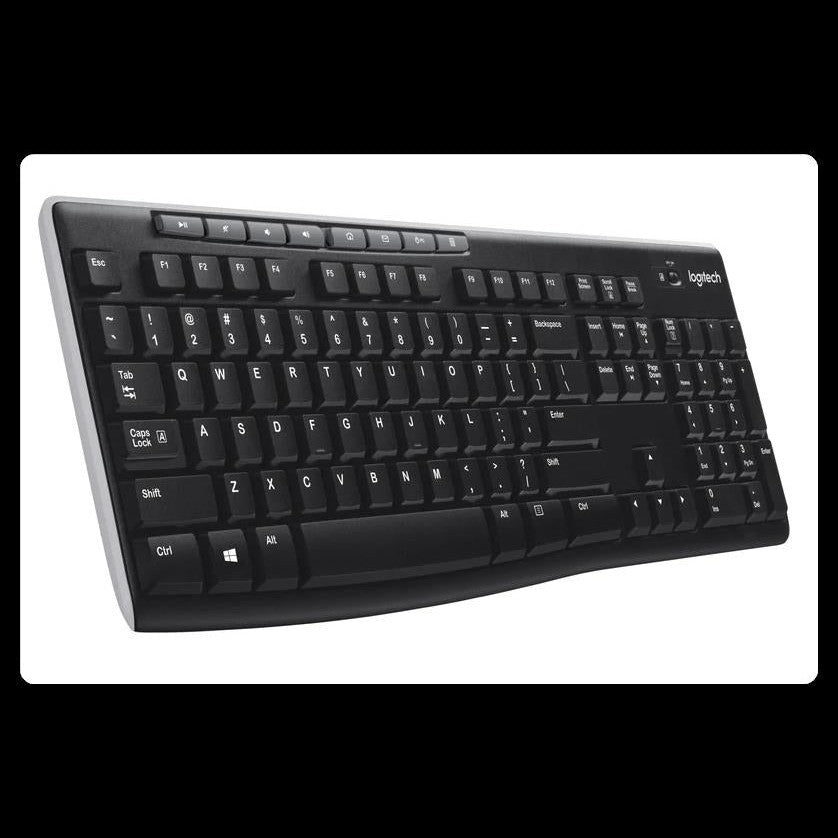 Logitech K270 - Wireless Keyboard - Black - USB Receiver