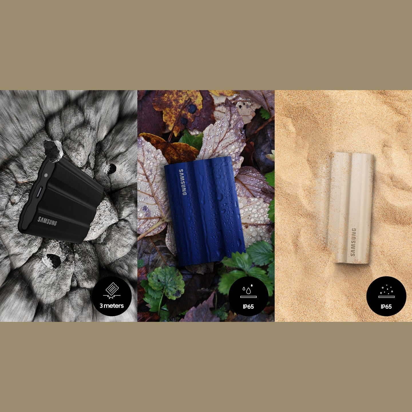 Samsung T7 Shield Portable SSD 4 TB/ Transfer speed up to 1050 MB/s/ USB 3.2 (Gen2  10Gbps) backwards compatible  AES 256-bit hardware encryption Colour: Black