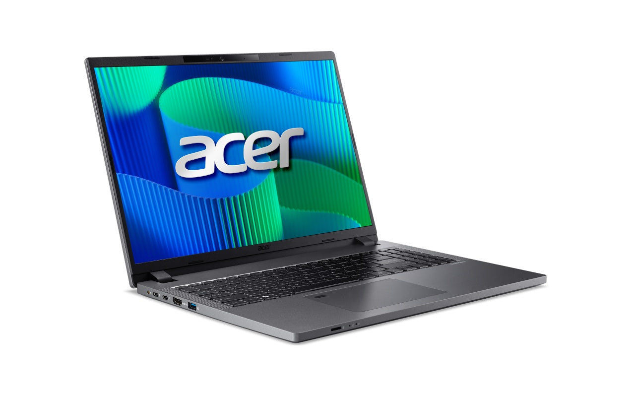Acer TravelMate TMP216-51-G2-TCO-59RJ 16"WUXGA SlimBezel IPS Intel Core 5 processor 120U 16 GB DDR5 1 Extra DIMM Slot 512GB PCIe NVMe SSD Micro SD card reader WIFI6E+BT 2x2 AX+BT 6E 53Wh Li-ion battery 65W TypeC adapter Windows 11 PRO 3 YRS OSW