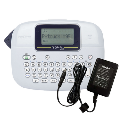 Brother Handheld 2 Line Label Printer/ 9 - 12 MK tapes/ Adapter included