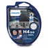 Philips H4 Racing Vision GT200 (55W) Bulb Set
