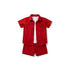Printed Leaves Red Short Sleeve Shirt & Short Set