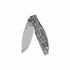 QSP Turtle Punk Liner Lock Knife, 14C28N Stonewashed, Black/white G10 – QS158-B1