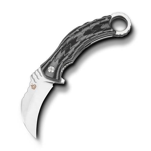 QSP QS120-E Eagle D2 Blade Black/grey G10 Handle