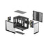 Deepcool CG330 3F Panoramic Dual-Chamber Micro-ATX Gaming Chassis - Black