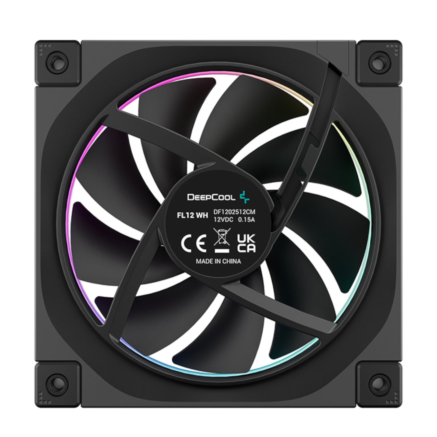DeepCool FL12 3-in-1 ARGB 120mm Fan 3 Pack - Black