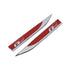 R-Line - Side Fender Badges (Red & Chrome)