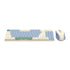 Redragon BS8772 Wireless Keyboard and Mouse Combo - Cream/Blue