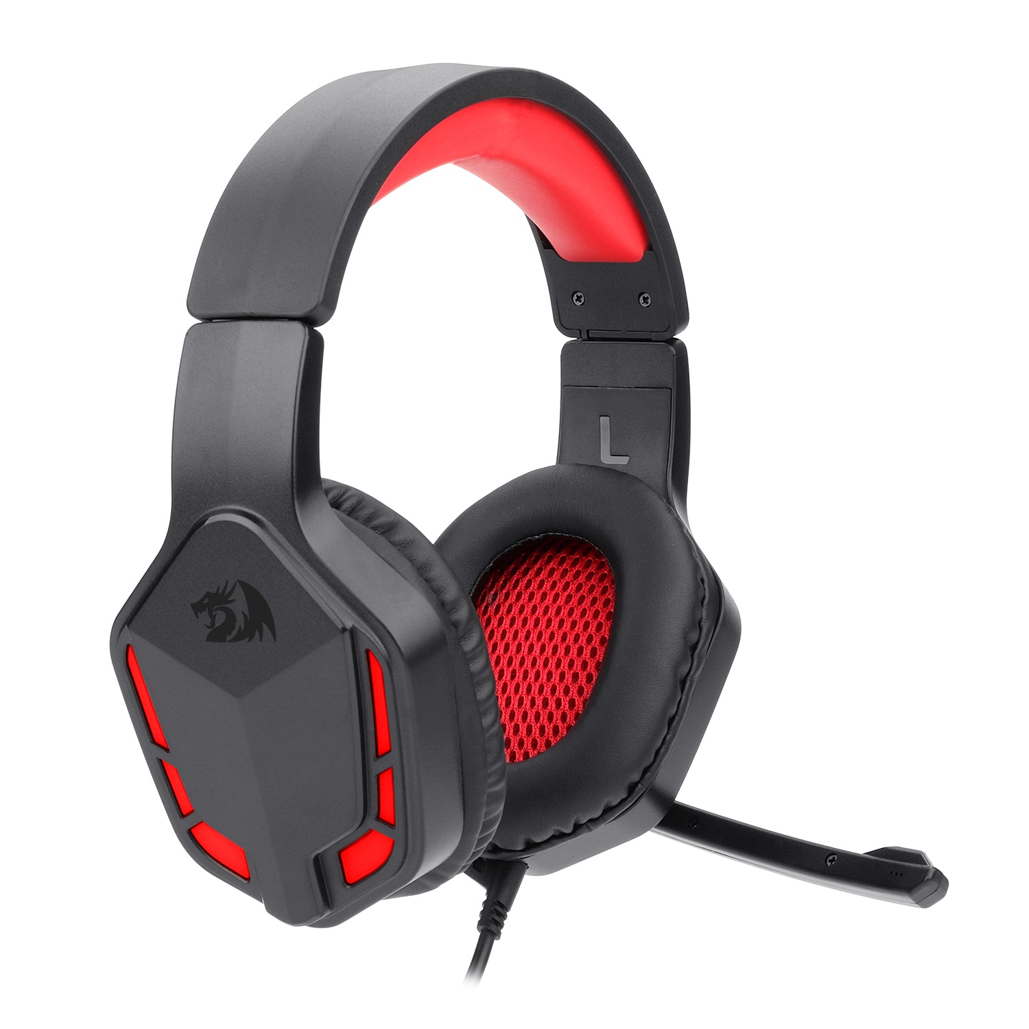 Redragon H220 THEMIS LED Wired Over-ear Gaming Headset – Black