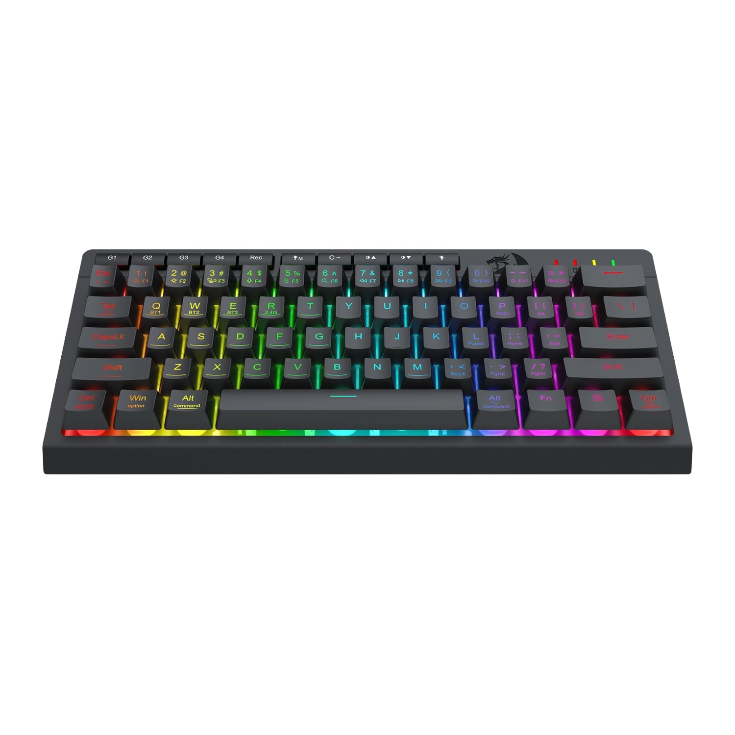 Redragon SHIVA K522 PRO RGB Wireless Gaming Keyboard- Black