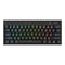 REDRAGON Horus Mini Pro 61Key Wireless Bluetooth Red Switch RGB Low Profile Gaming Mechanical Keyboard - Black