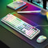 Redragon WYVERN K761 Pro Full-size RGB Wireless Mechanical Gaming Keyboard - White/Green