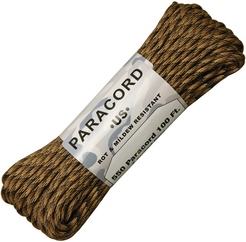 Atwood 550 Parachute Cord FDE Camo 100Ft