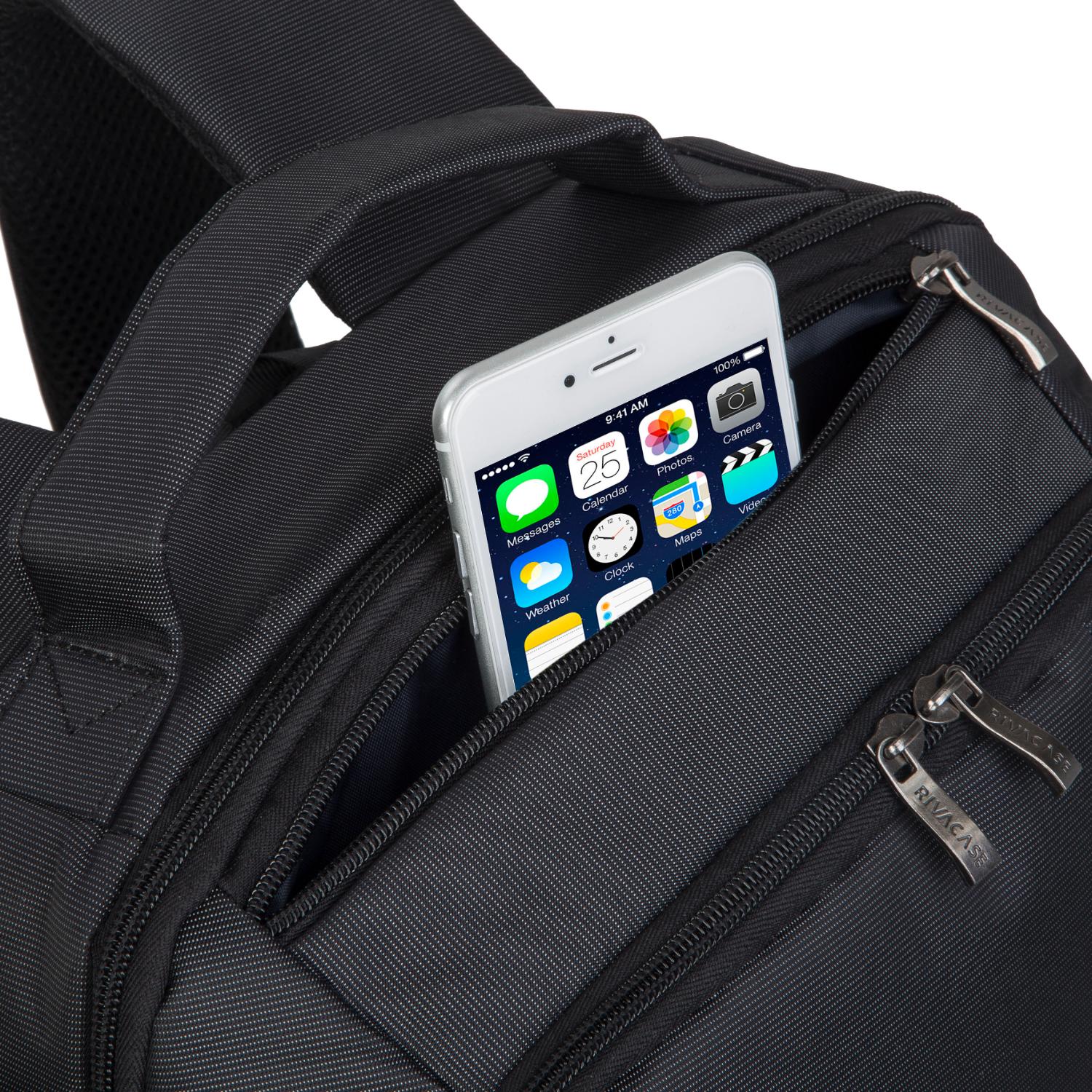 RIVACASE 8262 Central Laptop Backpack 15.6-inch - Black