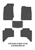 Custom Dna Isuzu D-Max Extended Cab 2013+ Black Rubber Car Mats