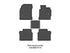 Custom Dna Toyota Corolla 2015+ Black Rubber Car Mats