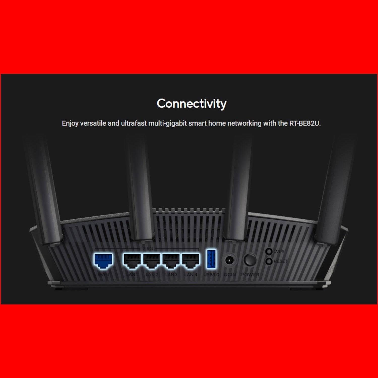 ASUS RT-BE82U Wi-Fi 7 Dual-Band 2.5GbE Router-Black