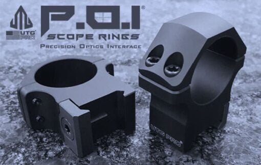 UTG PRO 1"/2PCs Medium Profile P.O.I® Picatinny Rings
