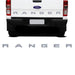 Suitable To Fit - Ranger Lettering Tailgate Sticker  - Silver