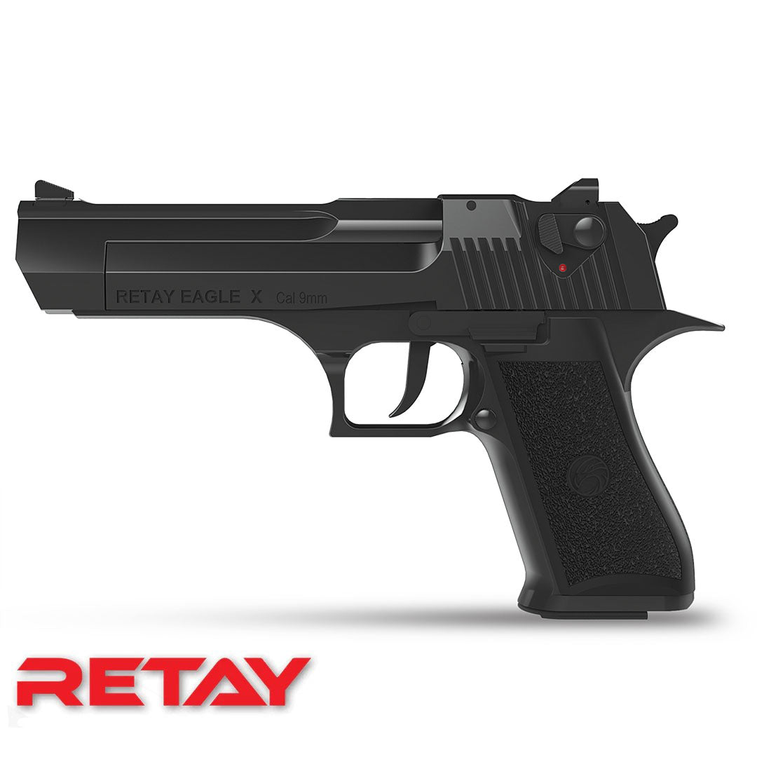Retay Desert Eagle Black Blank/Pepper Gun (Semi Auto|17+1|9mm PAK)