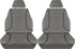 Car Seat Cover Outer Limit, Toyota Hilux Dual Cab Seat Cover Set, Front 3Pc