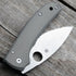 AWT Spyderco Shaman Scales – Aggressive Agent Series - Contoured - Clip Side Liner Delete - Satin Screw - Sniper Grey Anodized