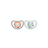 NUK Perfect Match Air Night Silicone Soother 2 Pack - Lion/Firefly