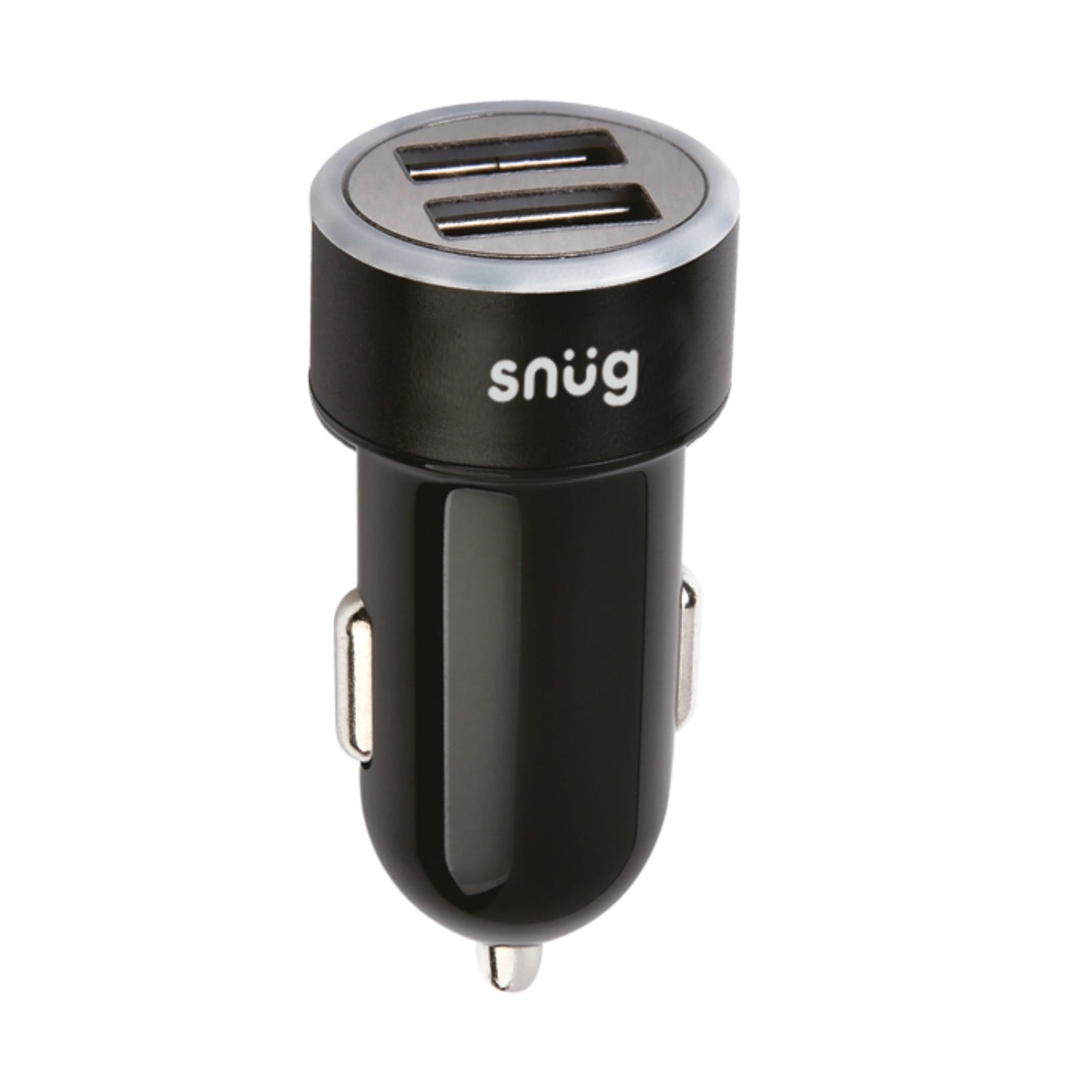 Snug Car Juice Dual USB Port Car Charger With Lightning Cable - 3.4A