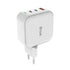 Snug 3 Port PD/USB GaN Wall Charger - 65W - White