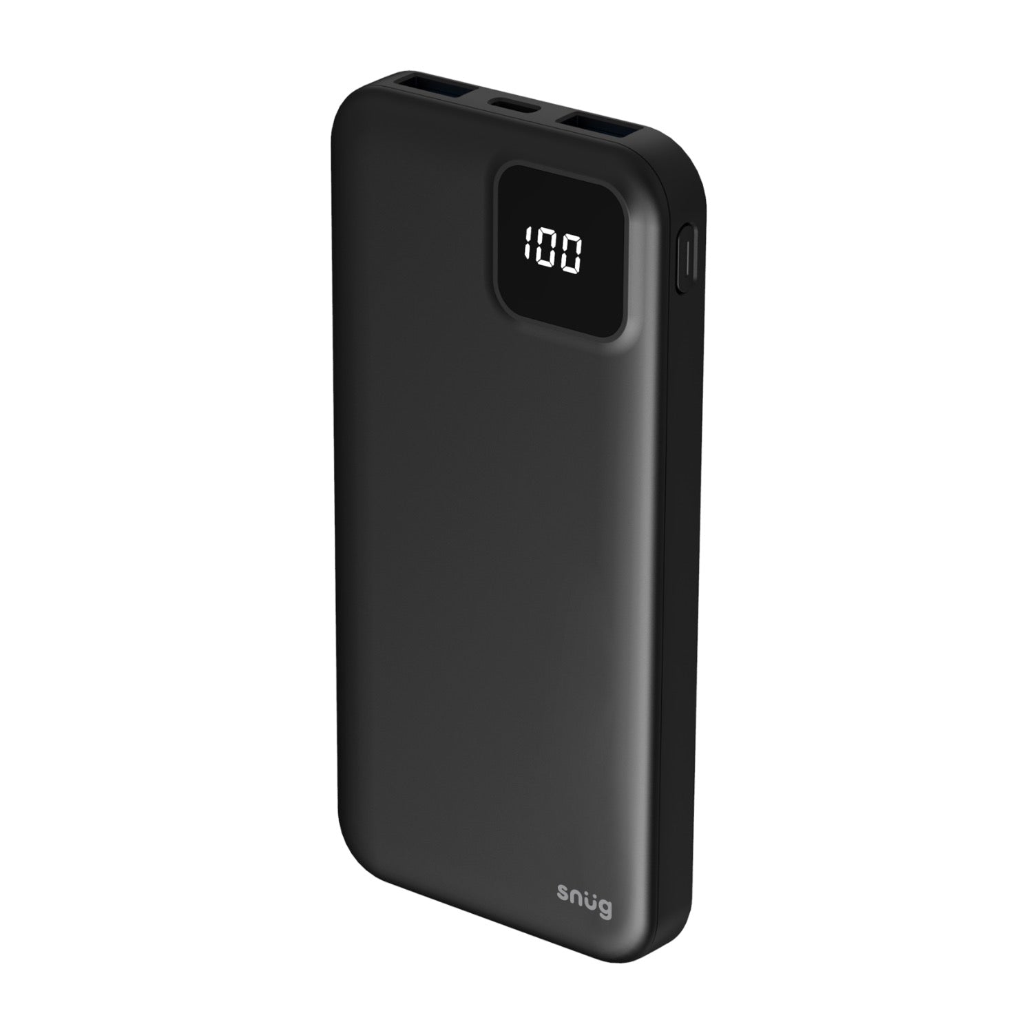 Snug Square Digital Powerbank - 10000mAh - Black