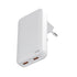Snug 2 Port PD GaN Slim Wall Charger 65W - White
