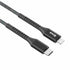 Snug Type-C To MFI Nylon Braided Cable 60W - 1.2 Metre - Black/Silver