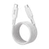 Snug Type-C To Type-C Magnetic Braided Cable 60W -  1.2 Metre - White