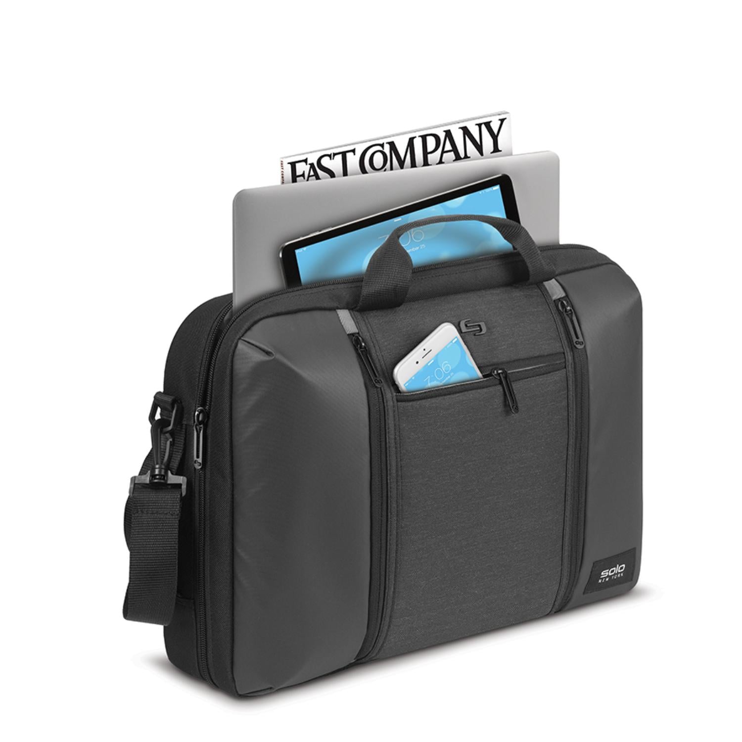 Solo Highpass Hybrid Briefcase - Up To 15.6 Inch - Black