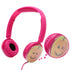 VCOM SP-DE126 Kids Headphones with Microphone Earphone for Toddler Tablet School Boys/Girls (Pink) | SKU SP-DE126