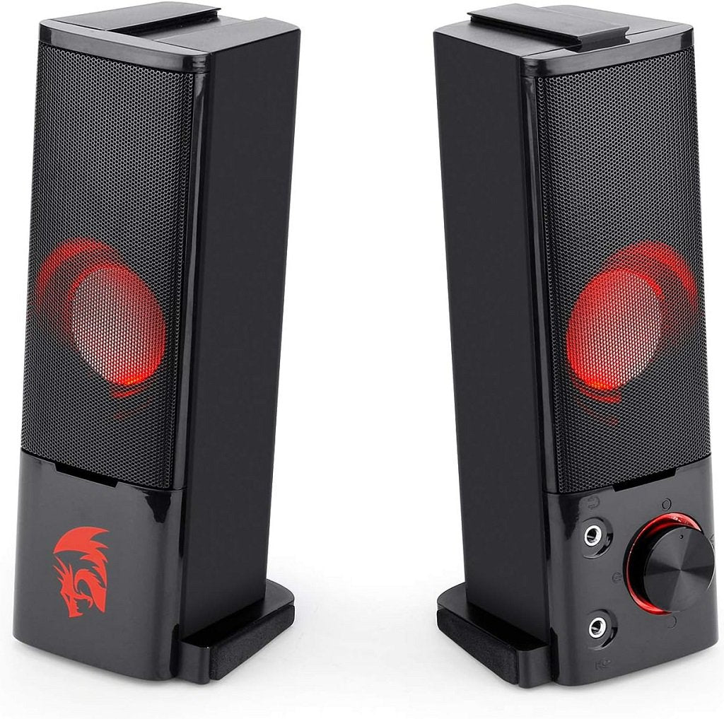 Redragon GS550 Orpheus PC Gaming Speakers, 2.0 Channel Stereo Desktop Computer Sound Bar with Compact Maneuverable Size | SKU SP-GS550