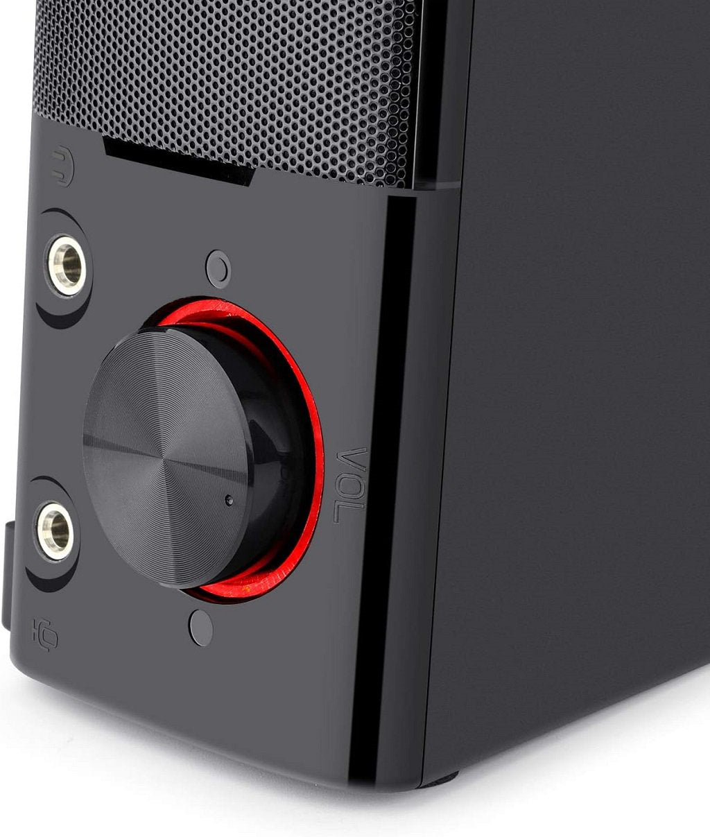 Redragon GS550 Orpheus PC Gaming Speakers, 2.0 Channel Stereo Desktop Computer Sound Bar with Compact Maneuverable Size | SKU SP-GS550